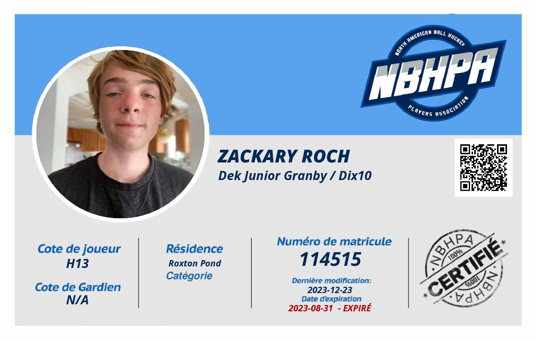 Zackary Roch