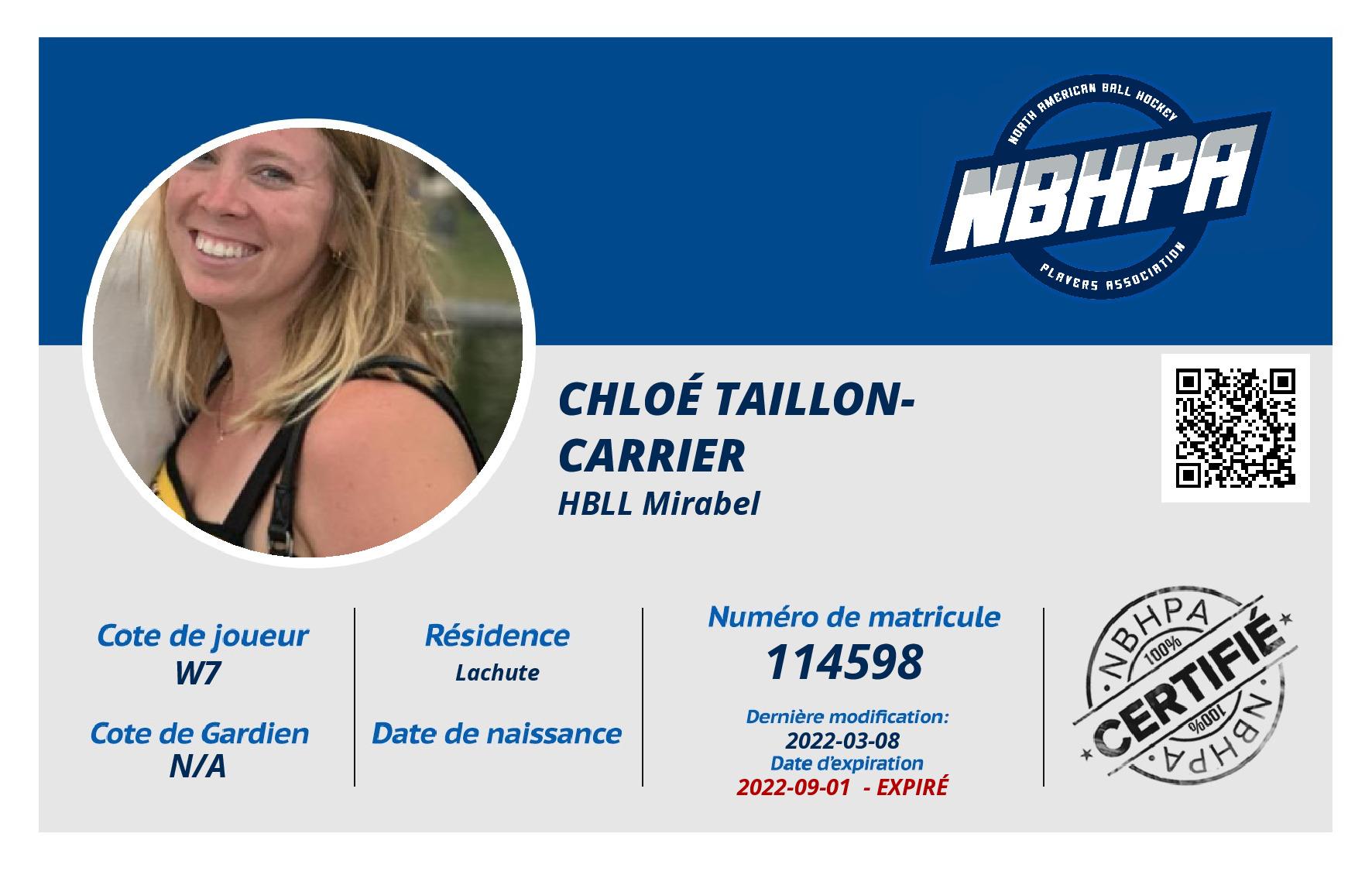 Chloé Taillon-Carrier