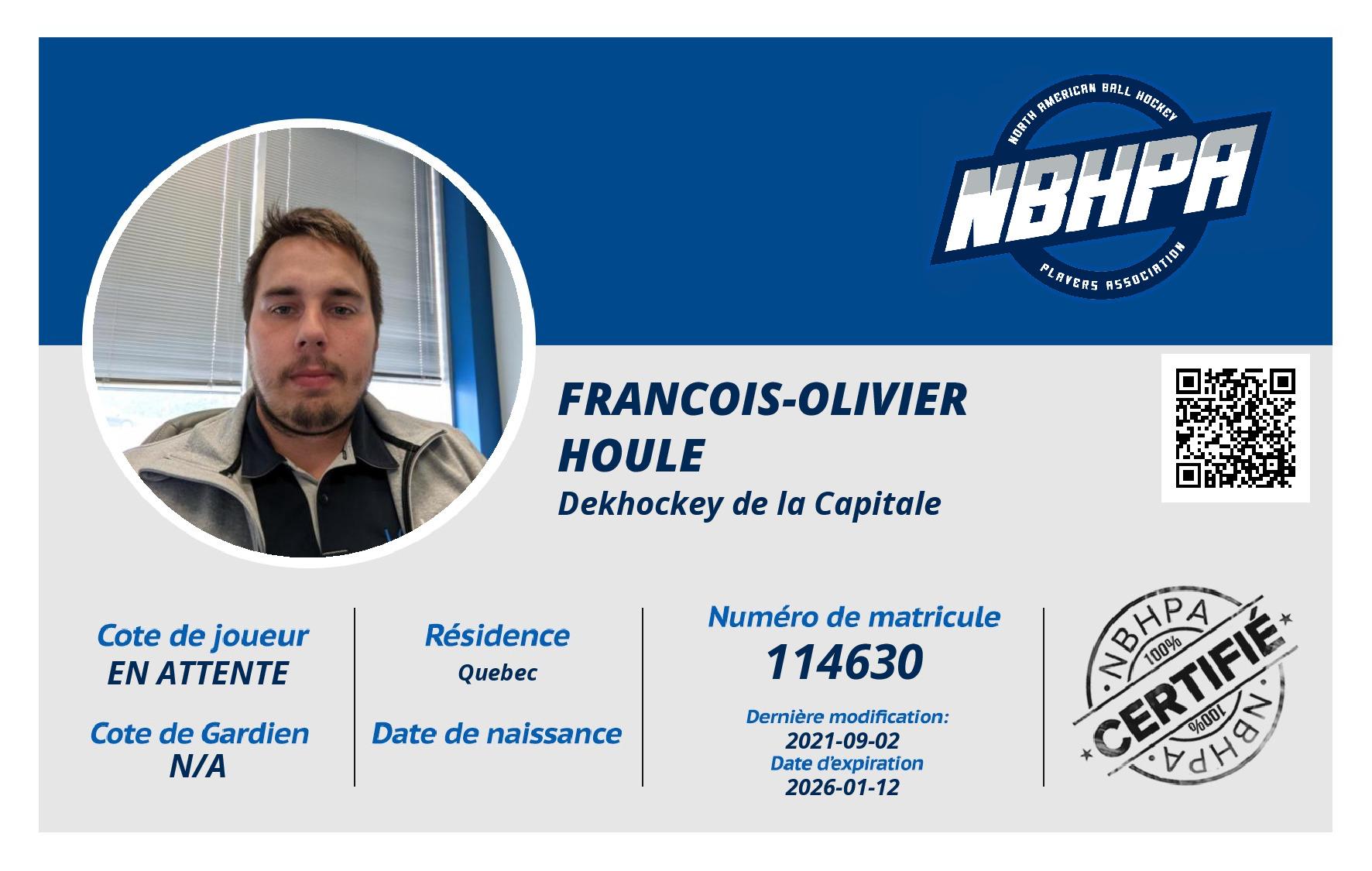 Francois-Olivier Houle