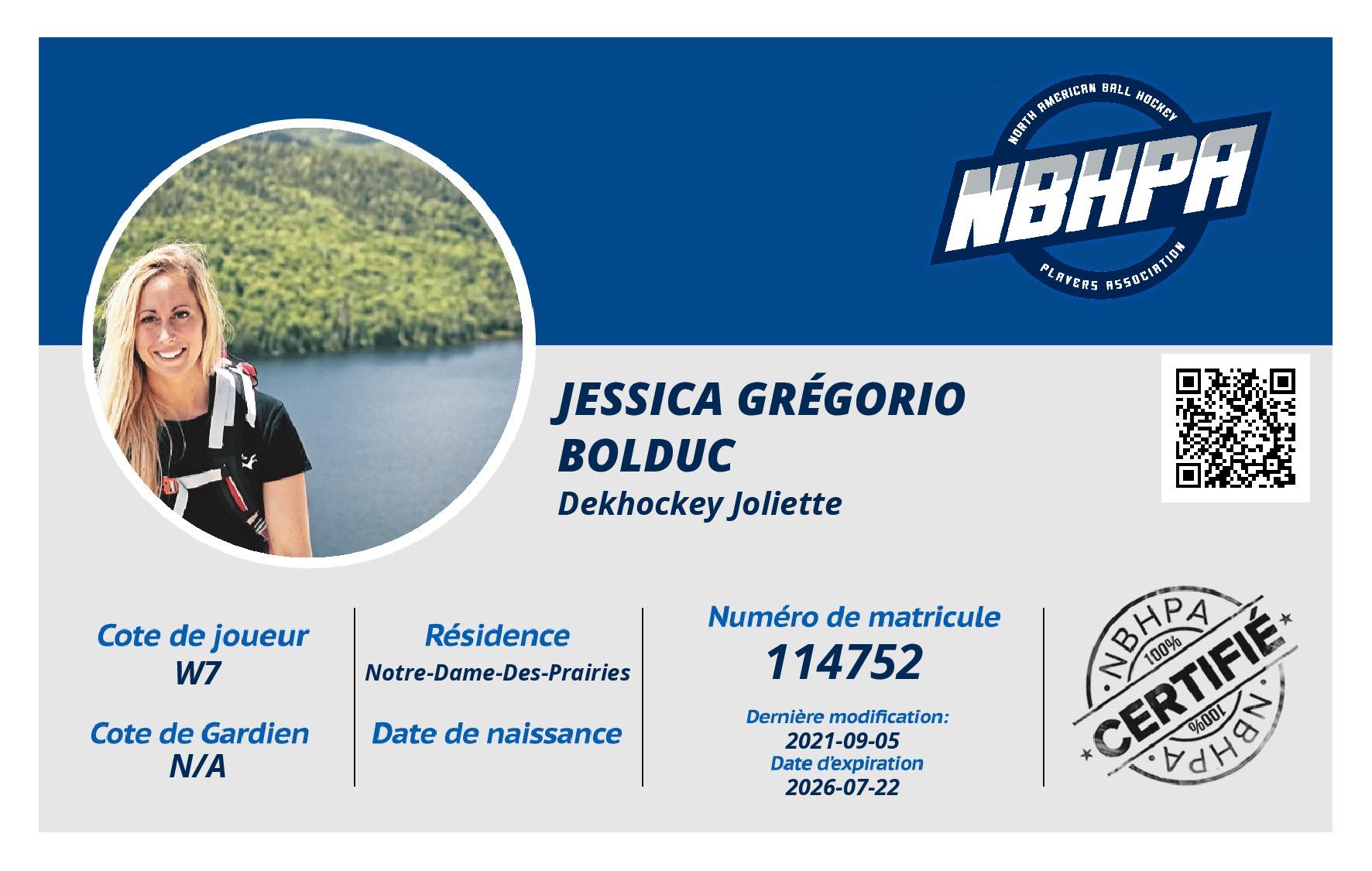 Jessica Grégorio Bolduc