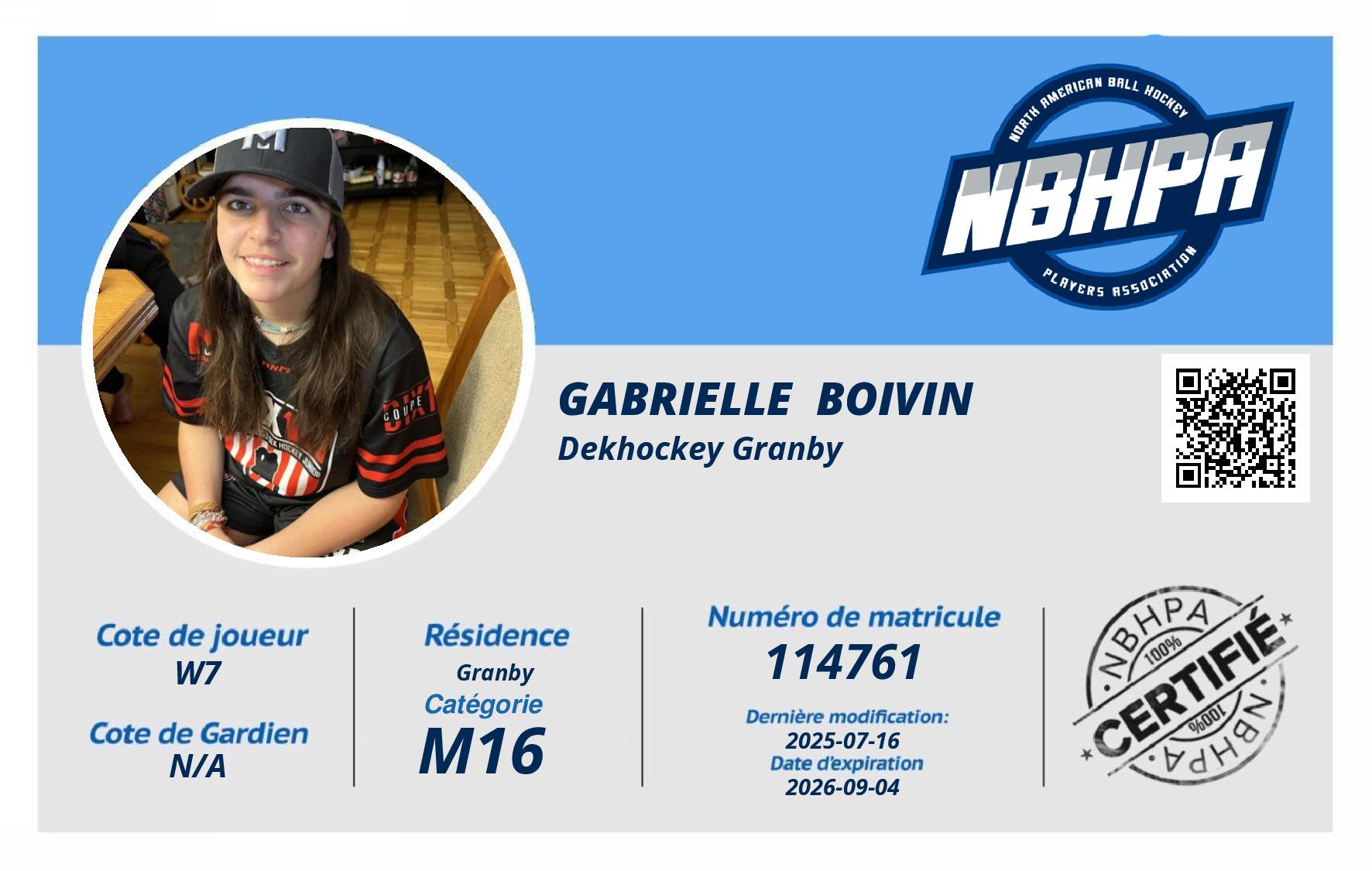 Gabrielle  Boivin