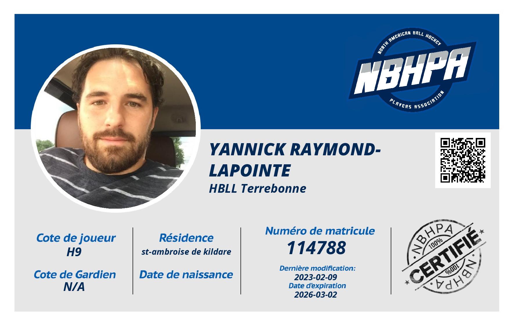 Yannick Raymond-lapointe
