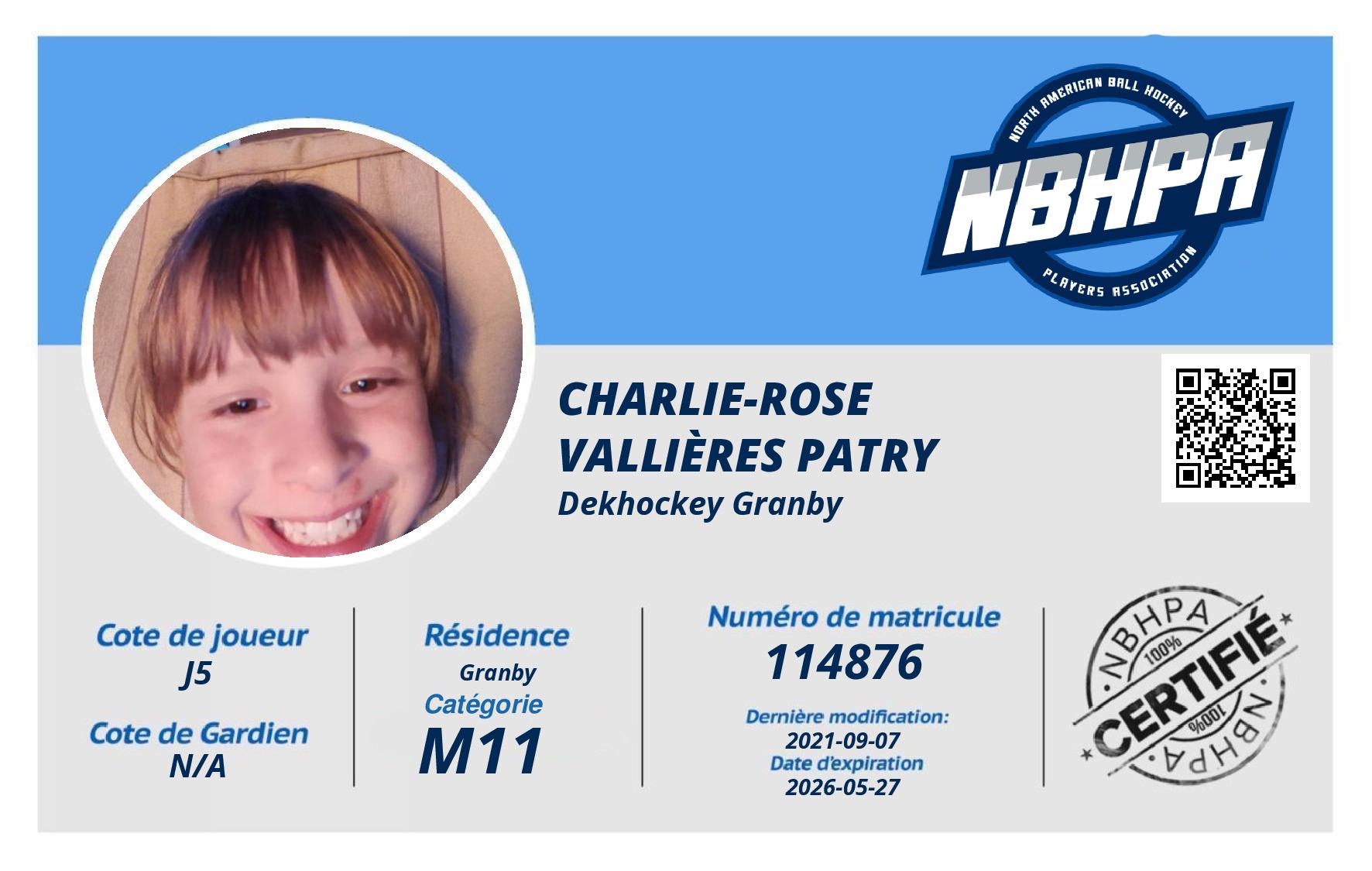 Charlie-Rose Vallières Patry