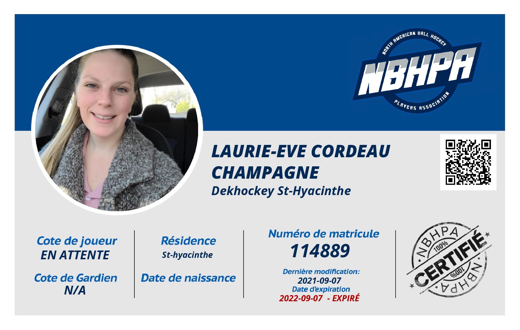 Laurie-eve Cordeau champagne 