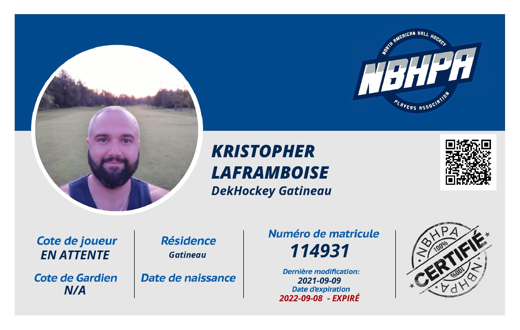 Kristopher  Laframboise 