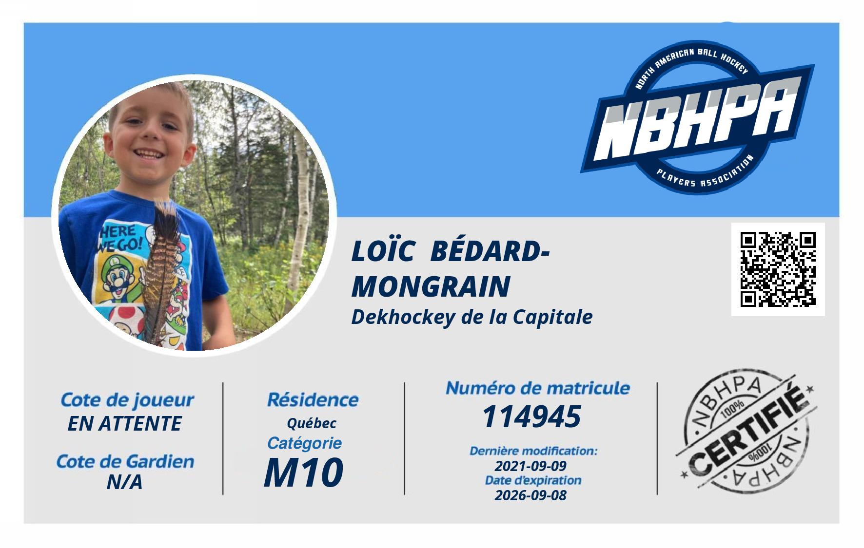 Loïc  Bédard-Mongrain