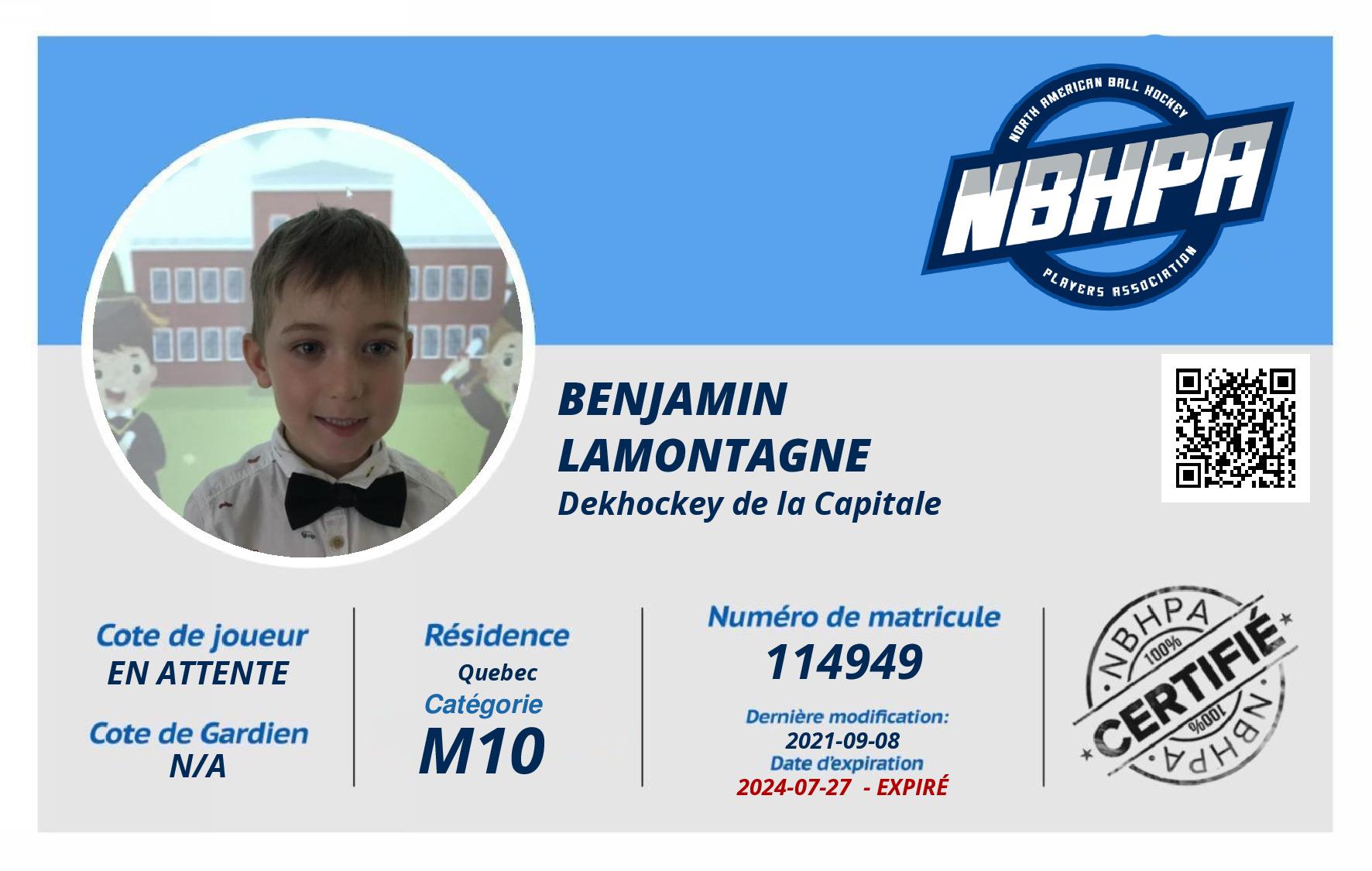 Benjamin Lamontagne