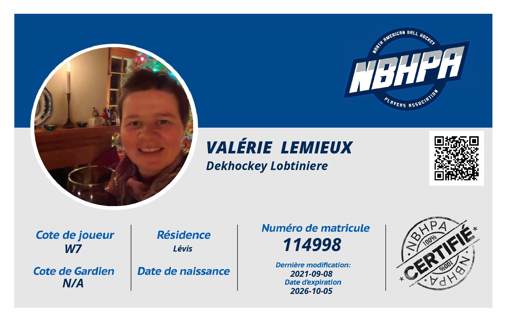 Valérie  Lemieux 