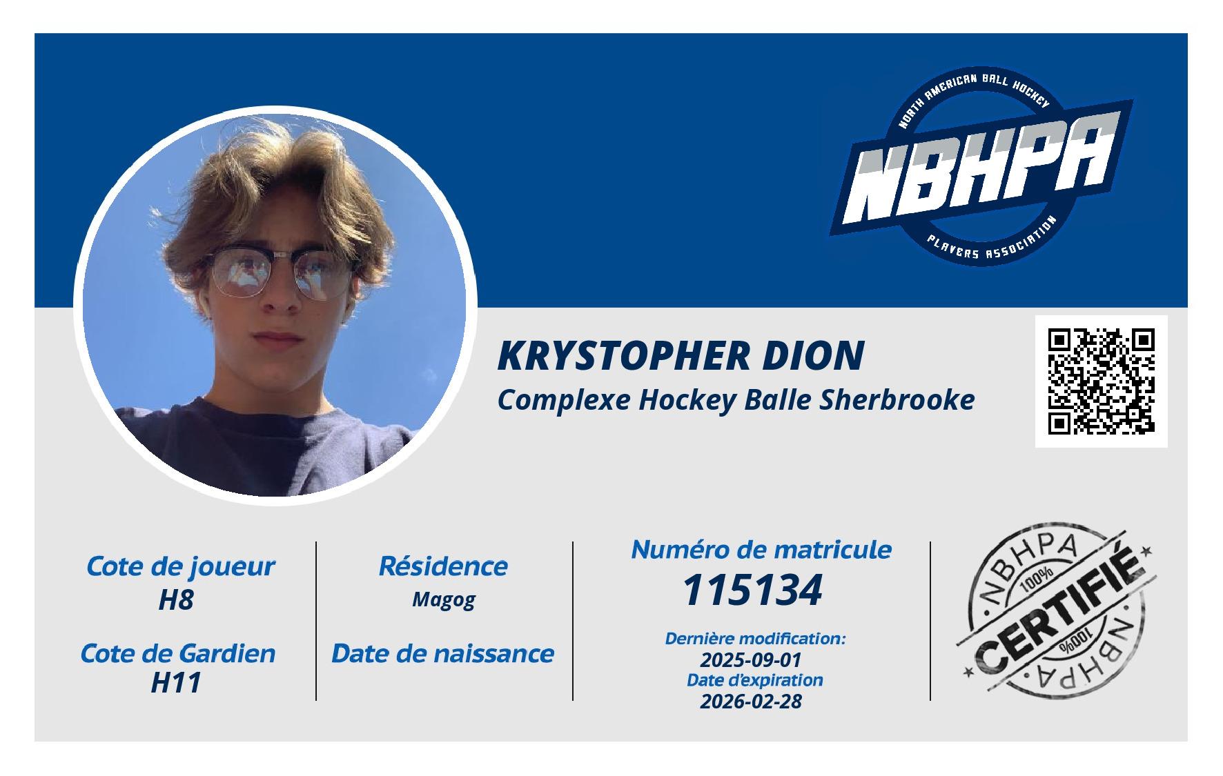 Krystopher Dion