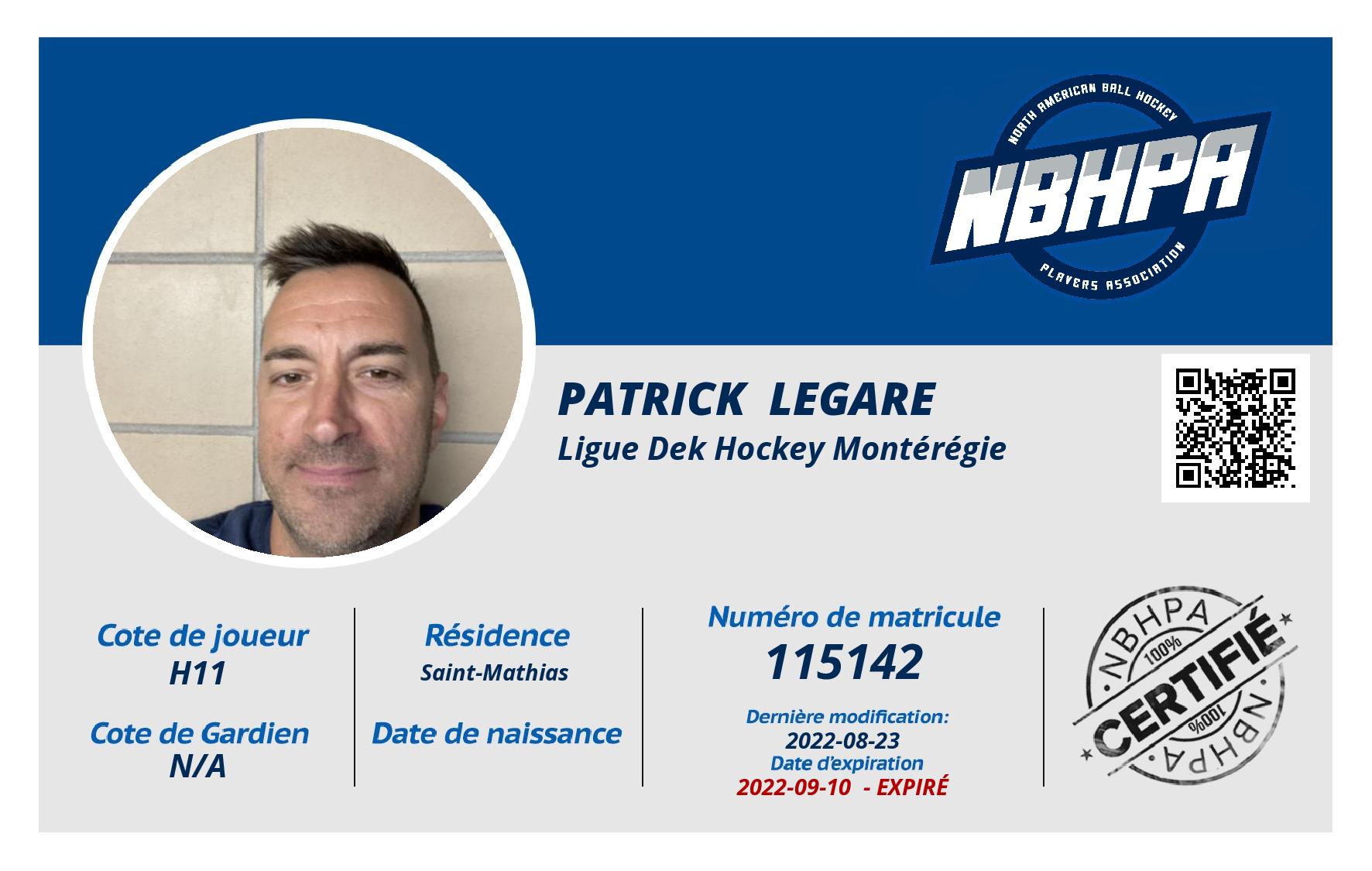 Patrick  Legare 