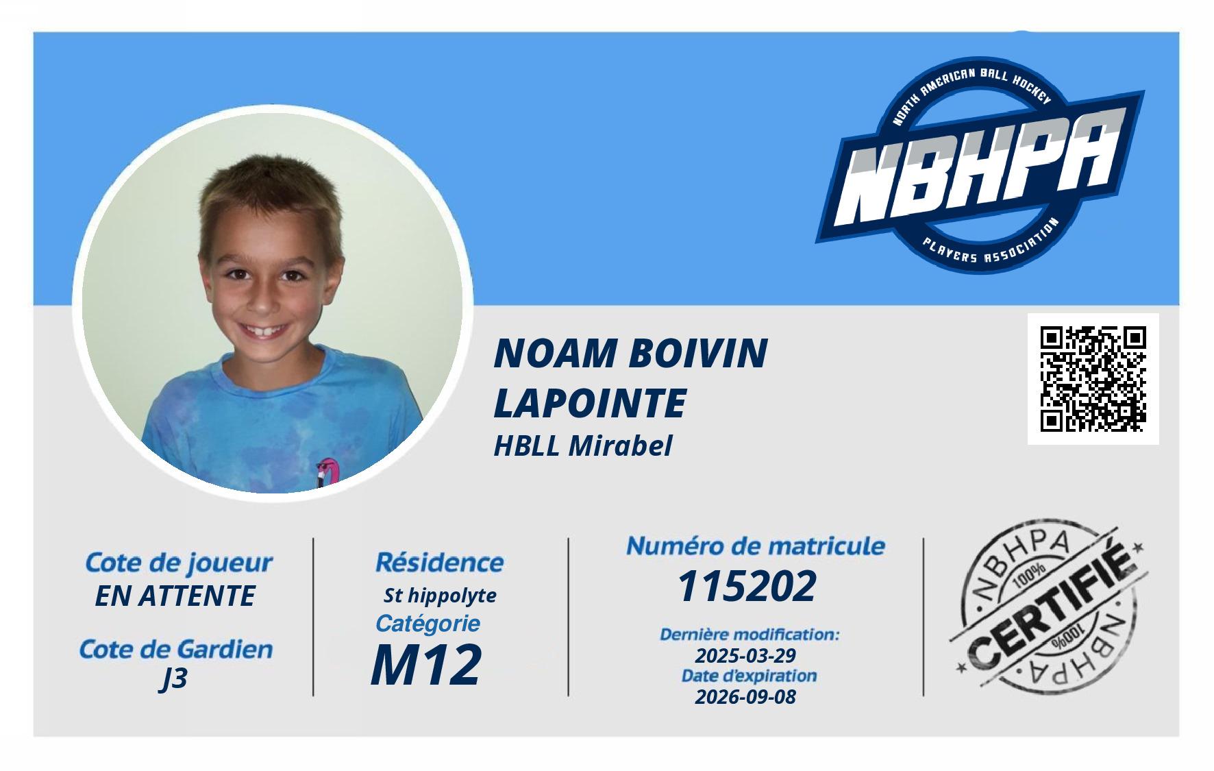 Noam Boivin lapointe