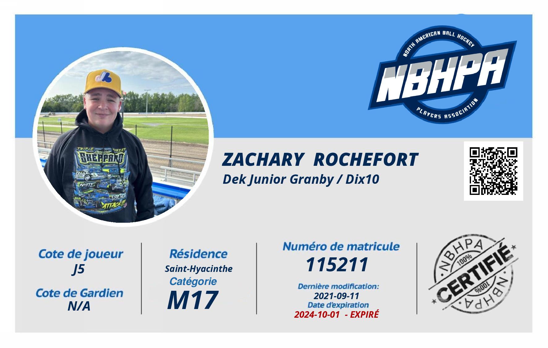 Zachary  Rochefort 