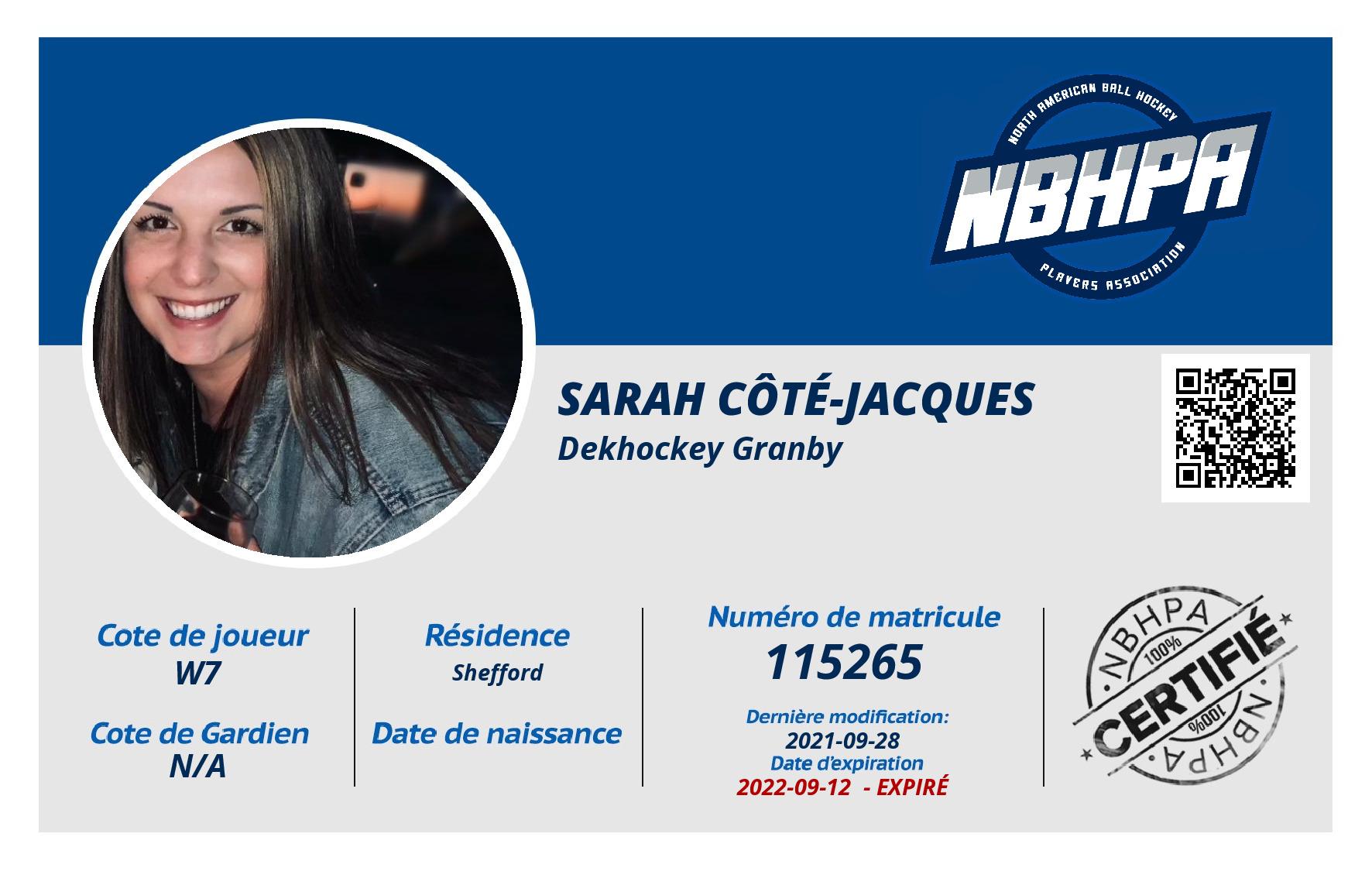 Sarah Côté-Jacques