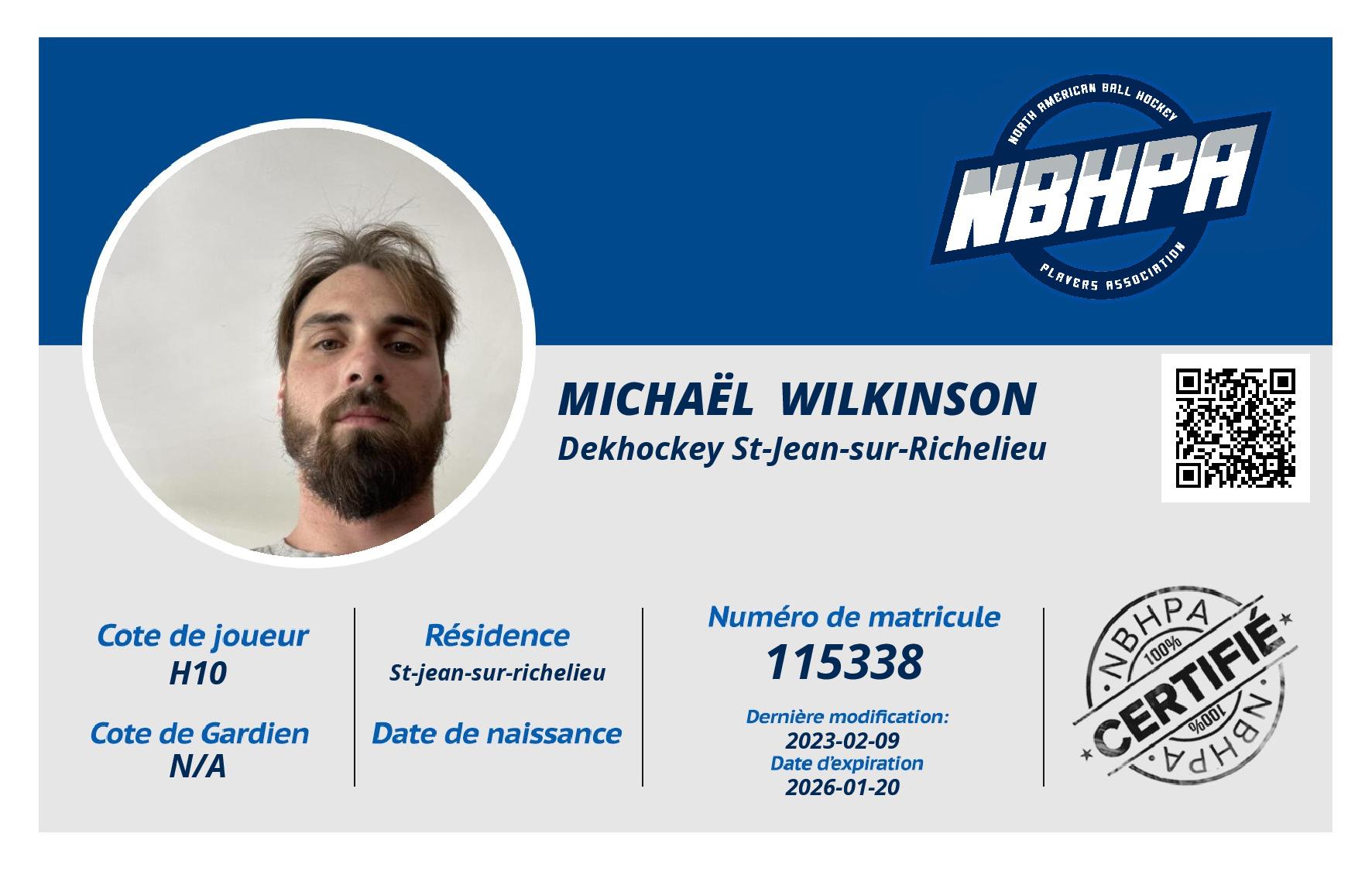 Michaël  Wilkinson 