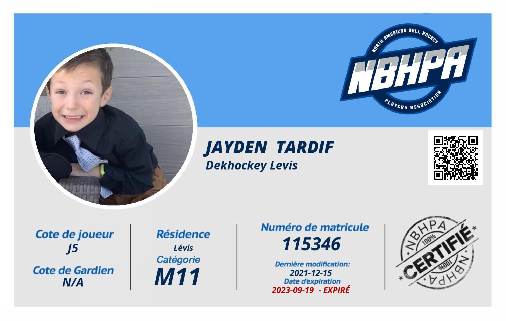 Jayden  Tardif 