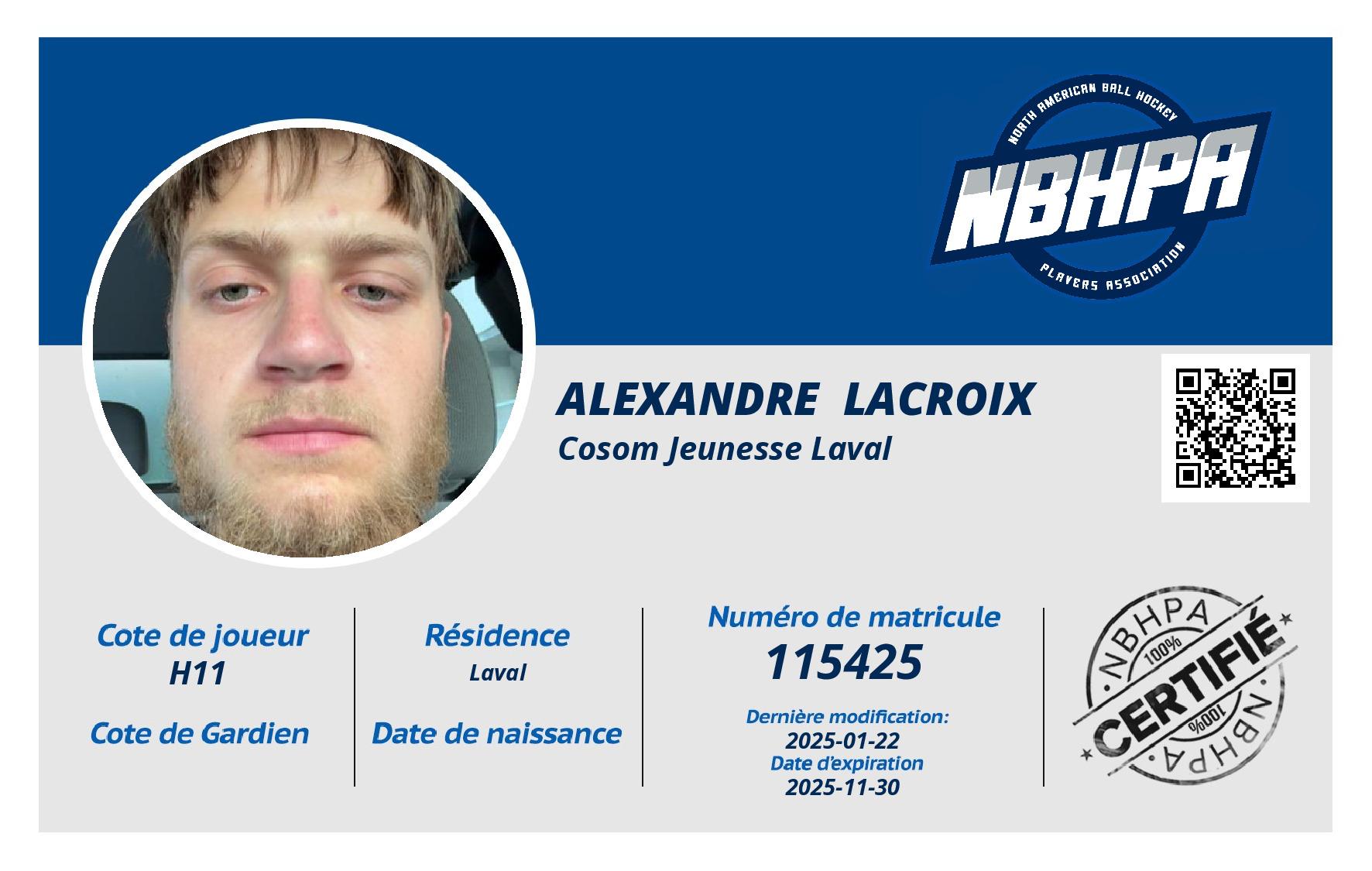 Alexandre  Lacroix