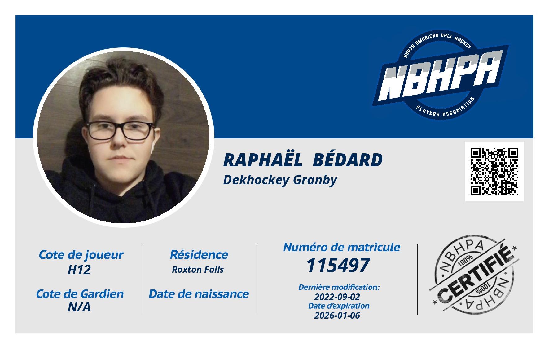 Raphaël  Bédard