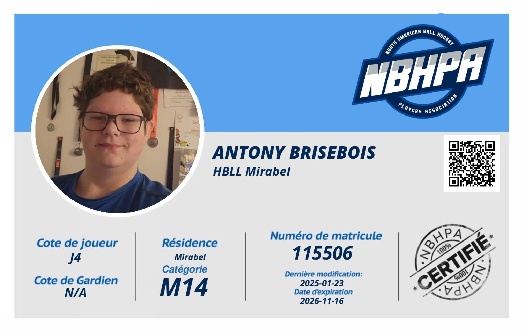 Antony Brisebois