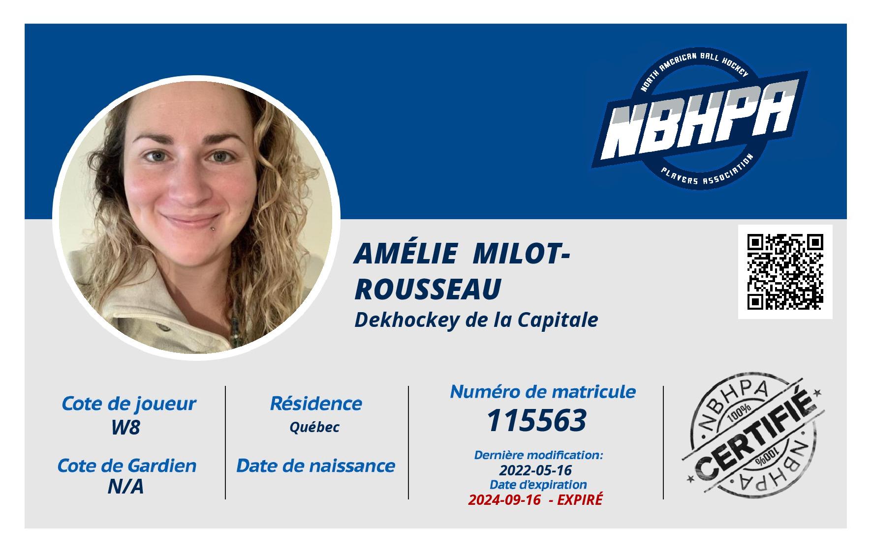 Amélie  Milot-Rousseau