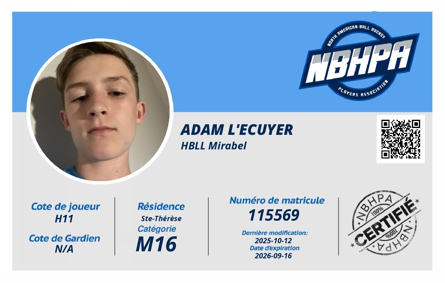 Adam L'Ecuyer