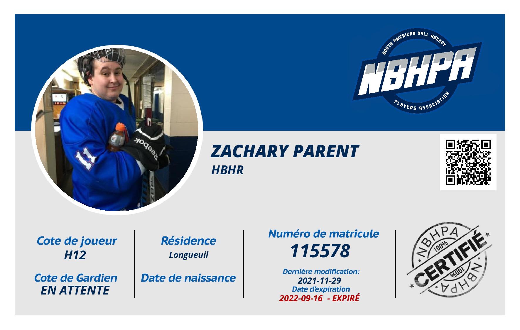 Zachary Parent