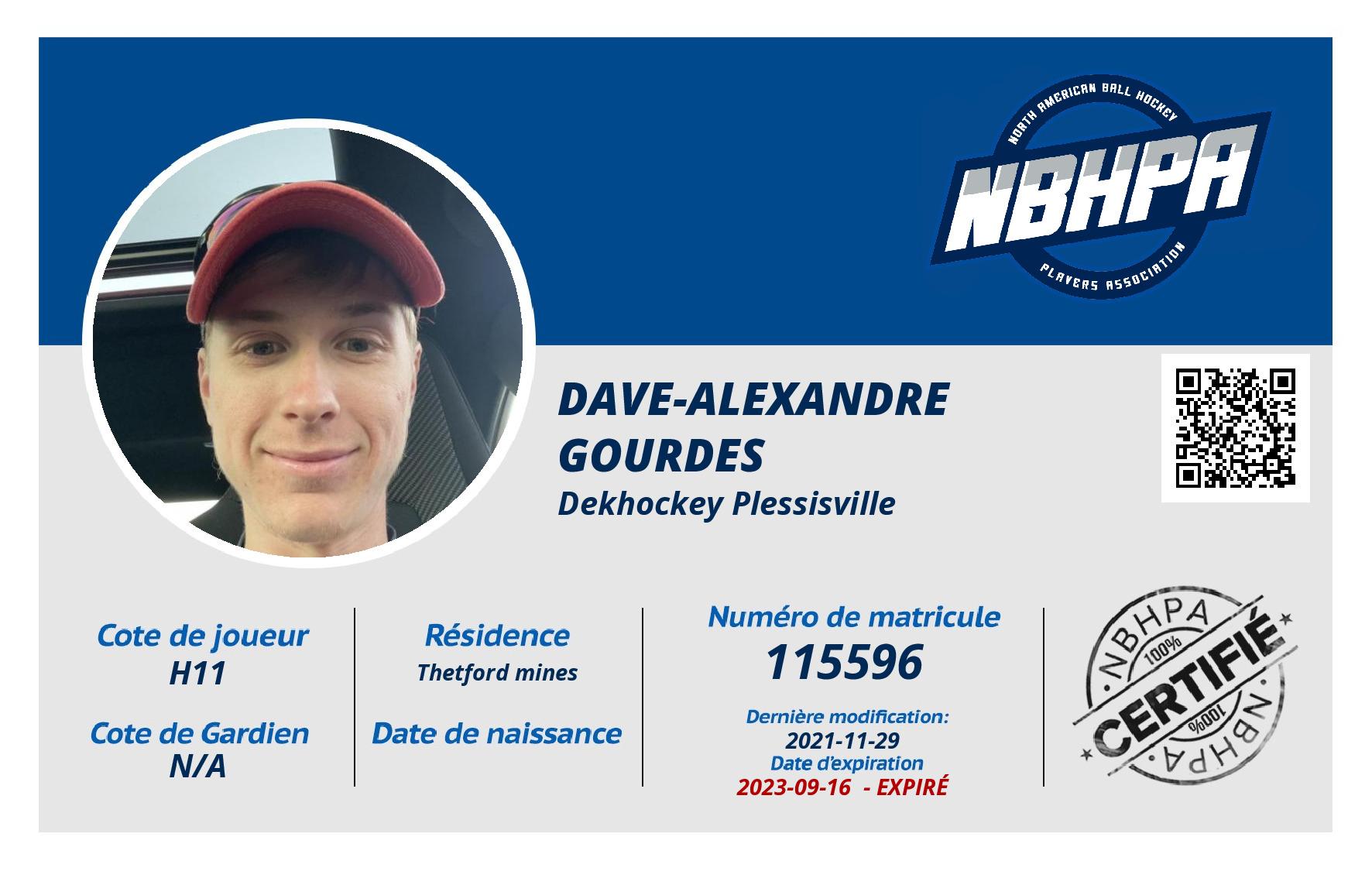 Dave-alexandre Gourdes