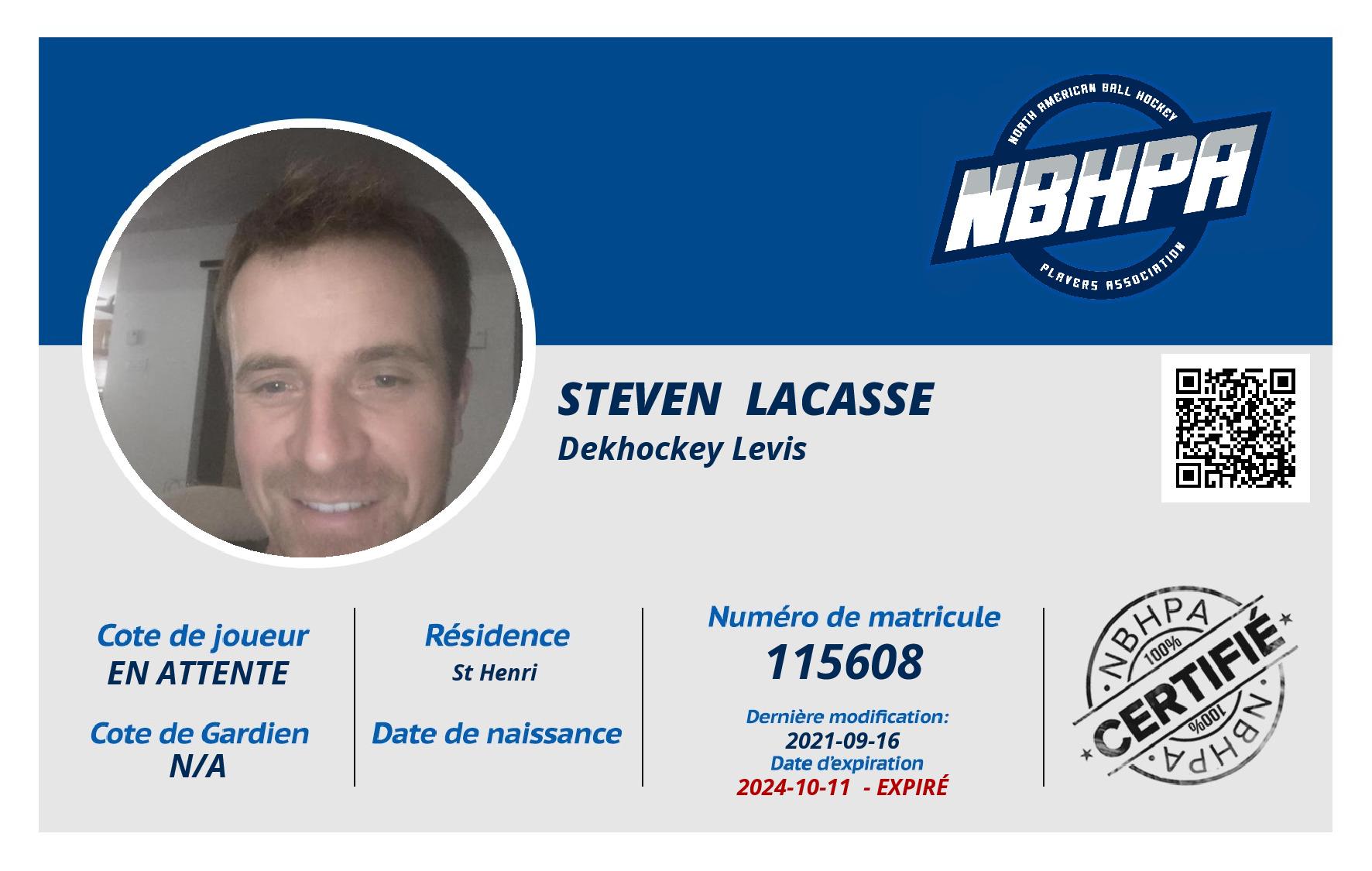 Steven  Lacasse