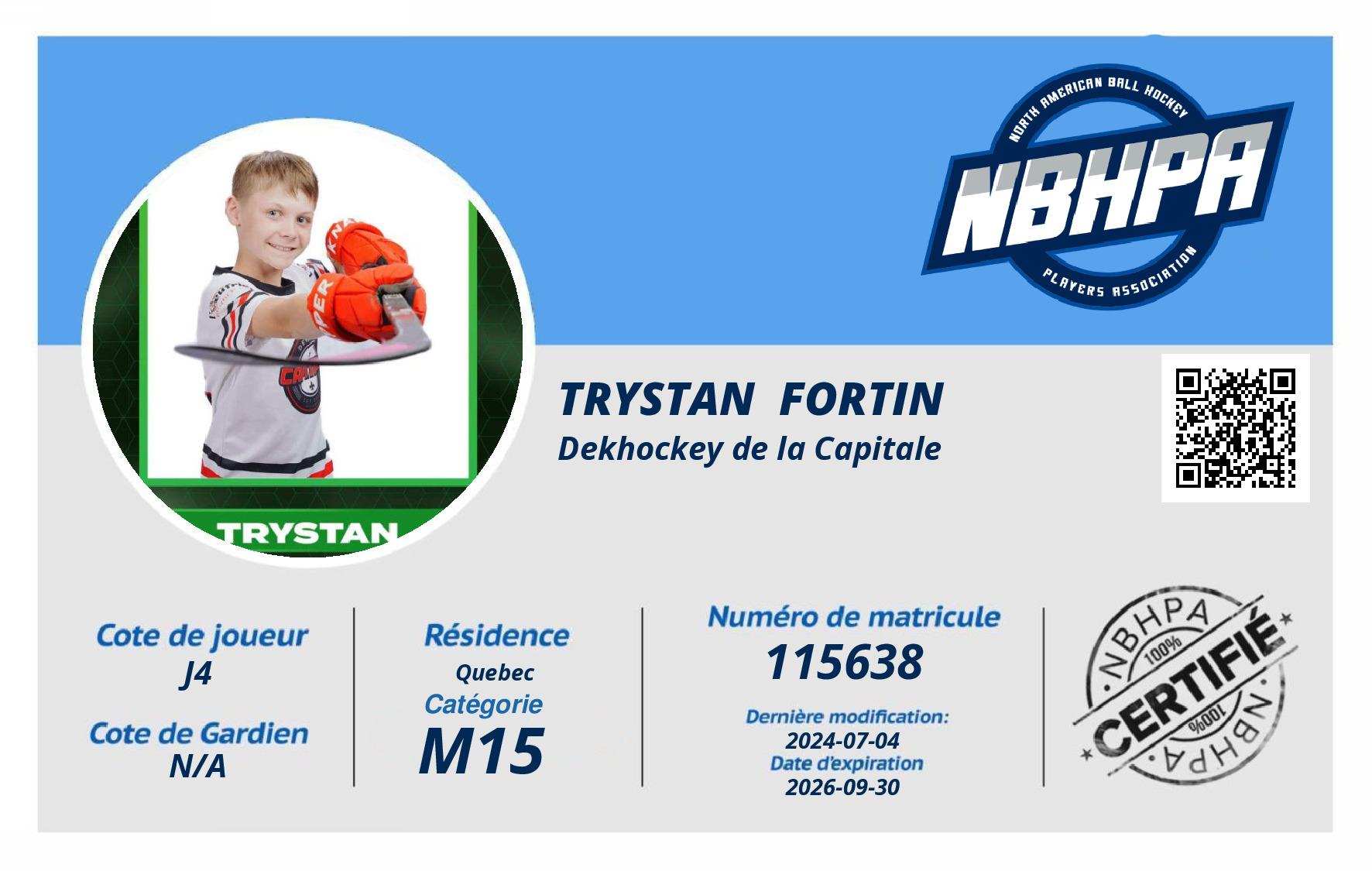 Trystan  Fortin 