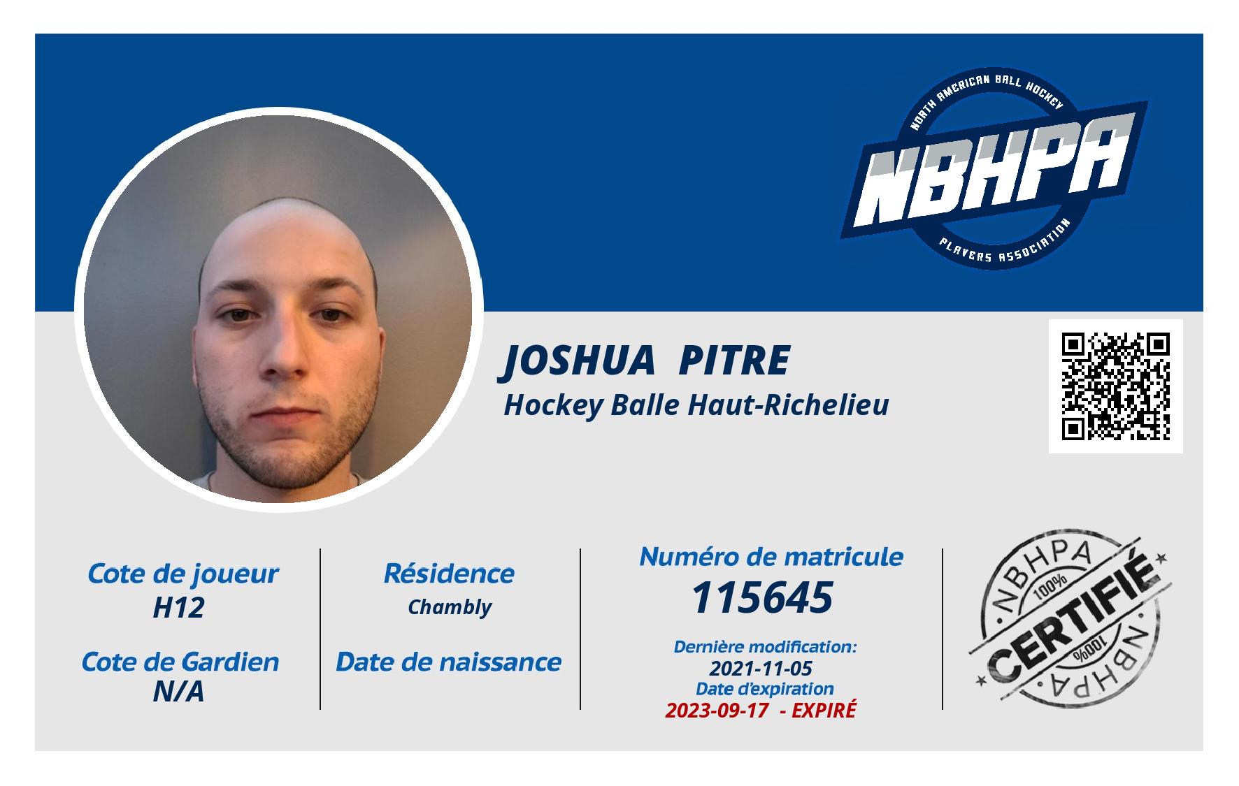 Joshua  Pitre