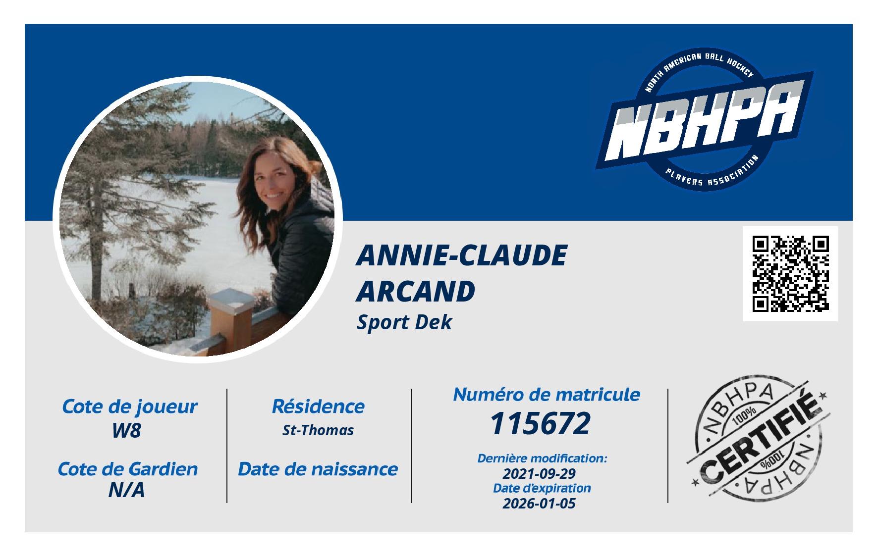 Annie-Claude  Arcand 