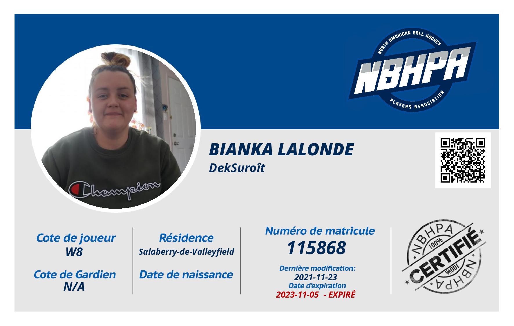 Bianka Lalonde