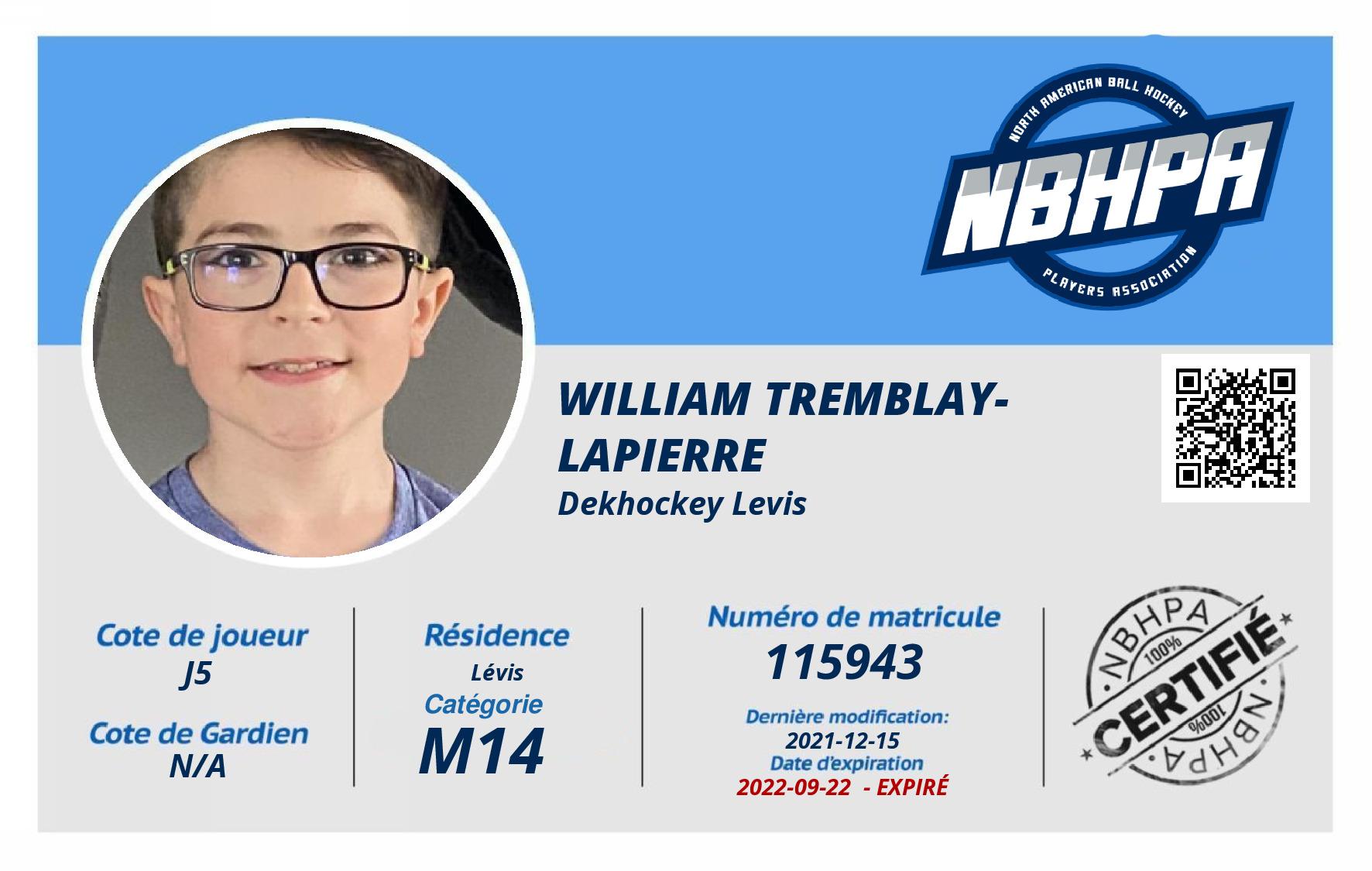 William Tremblay-Lapierre