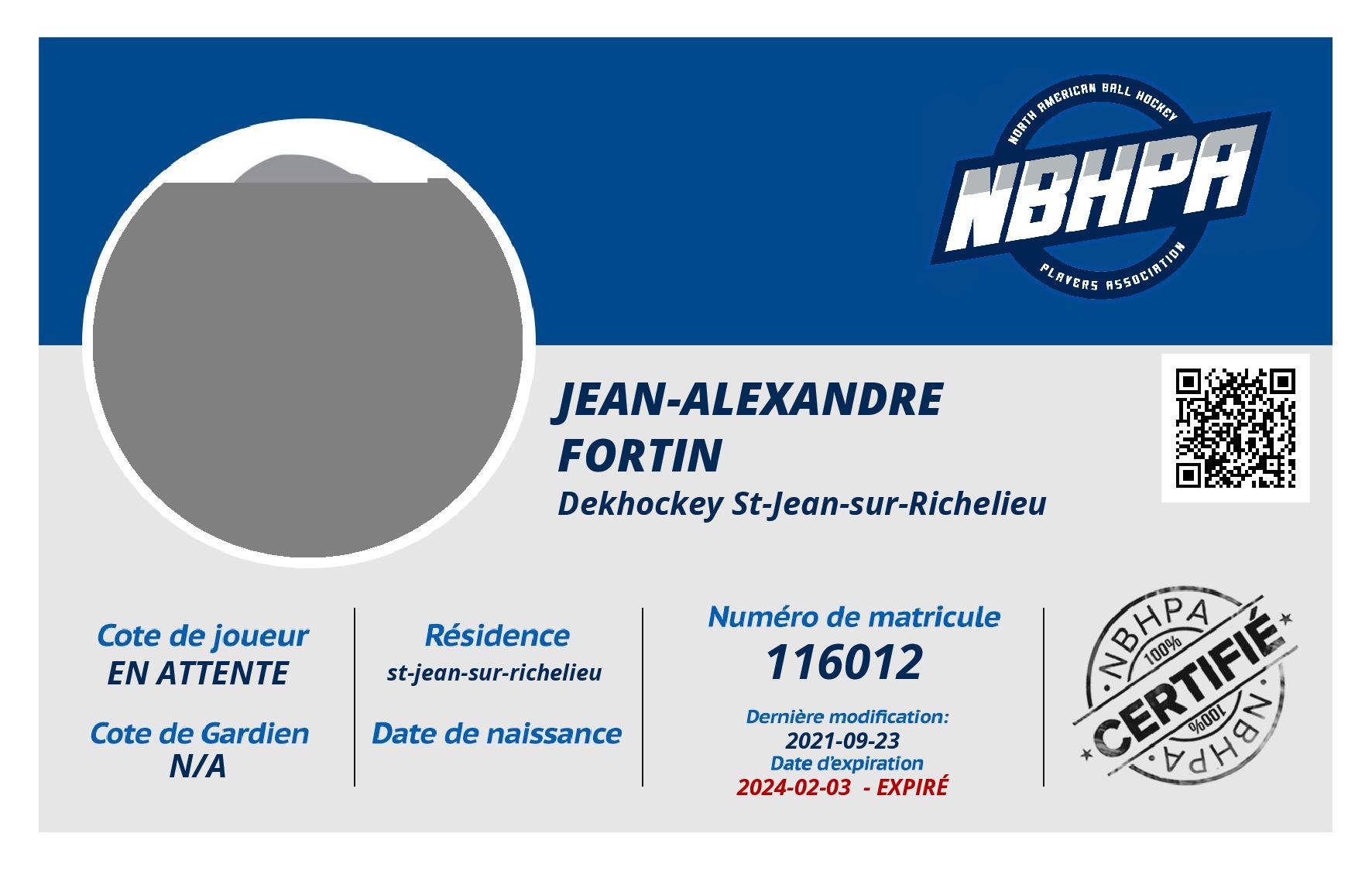 jean-alexandre fortin