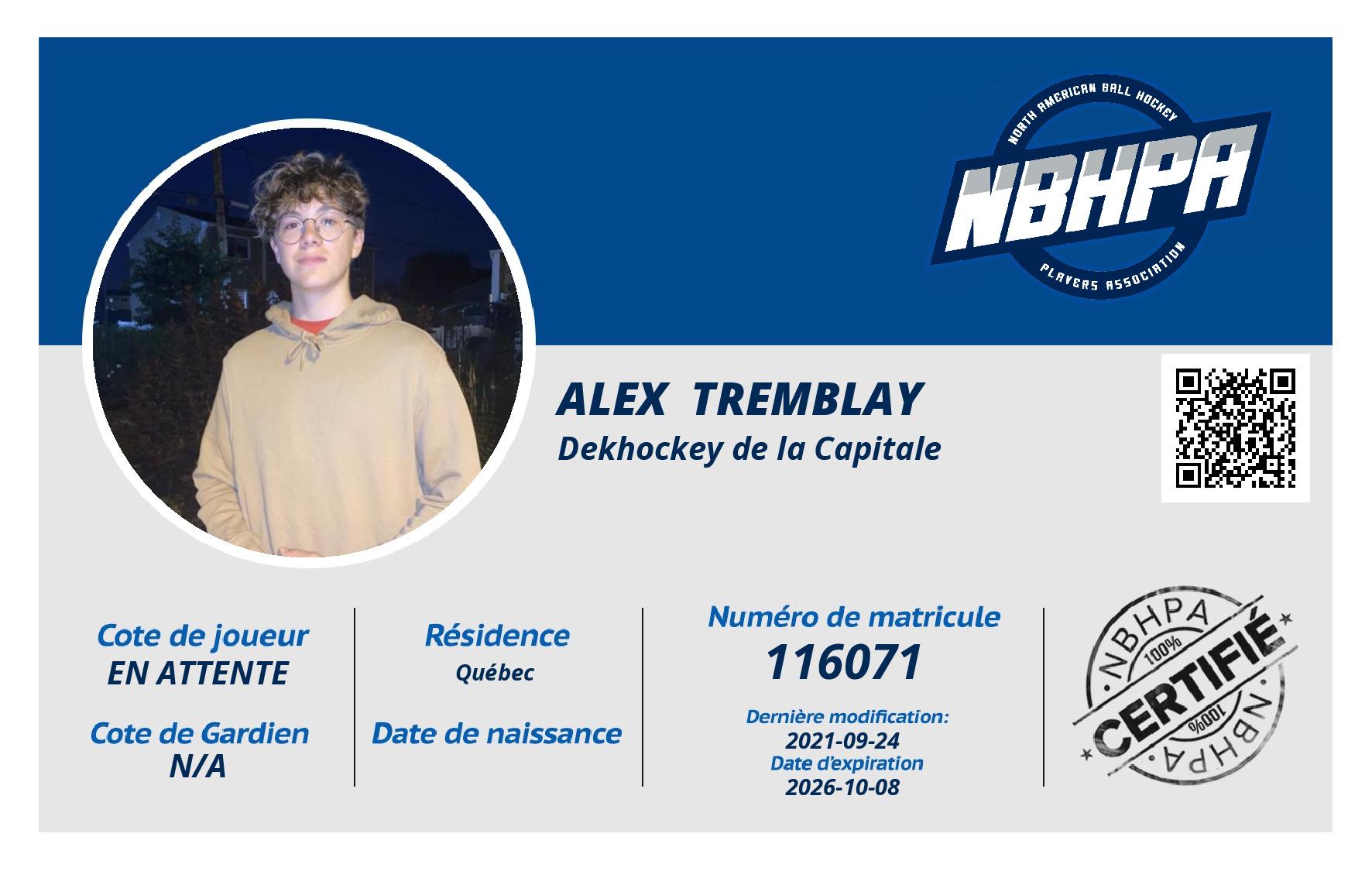 Alex  Tremblay 