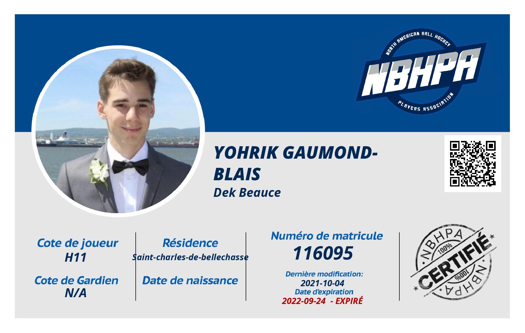 Yohrik Gaumond-blais