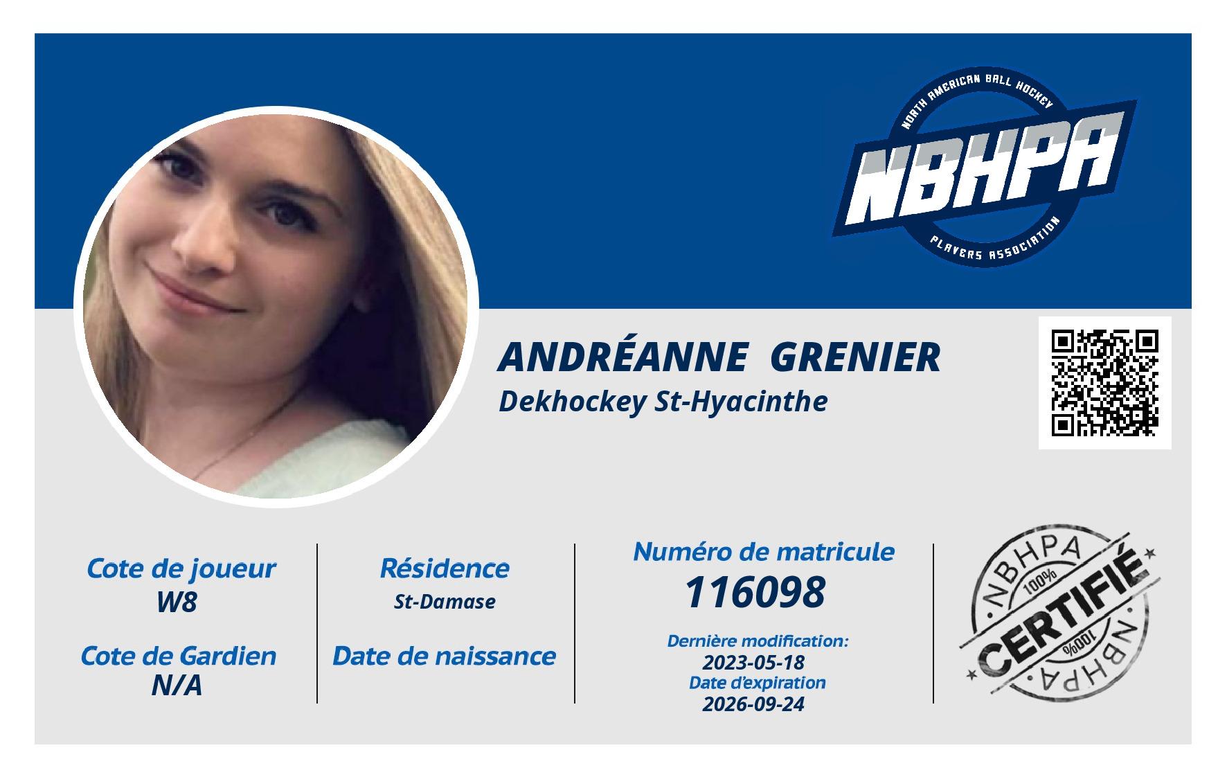 Andréanne  Grenier