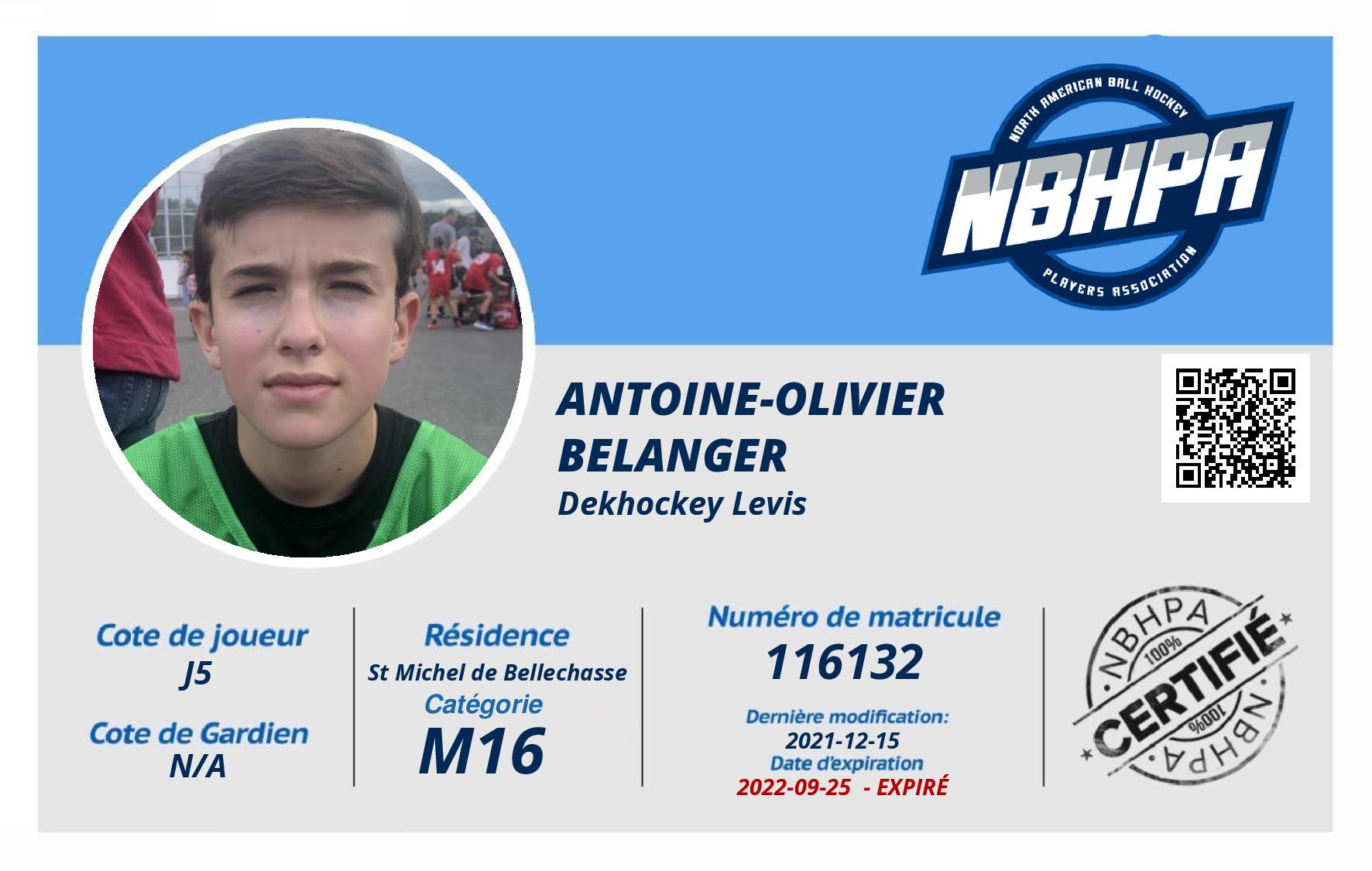 Antoine-Olivier  Belanger