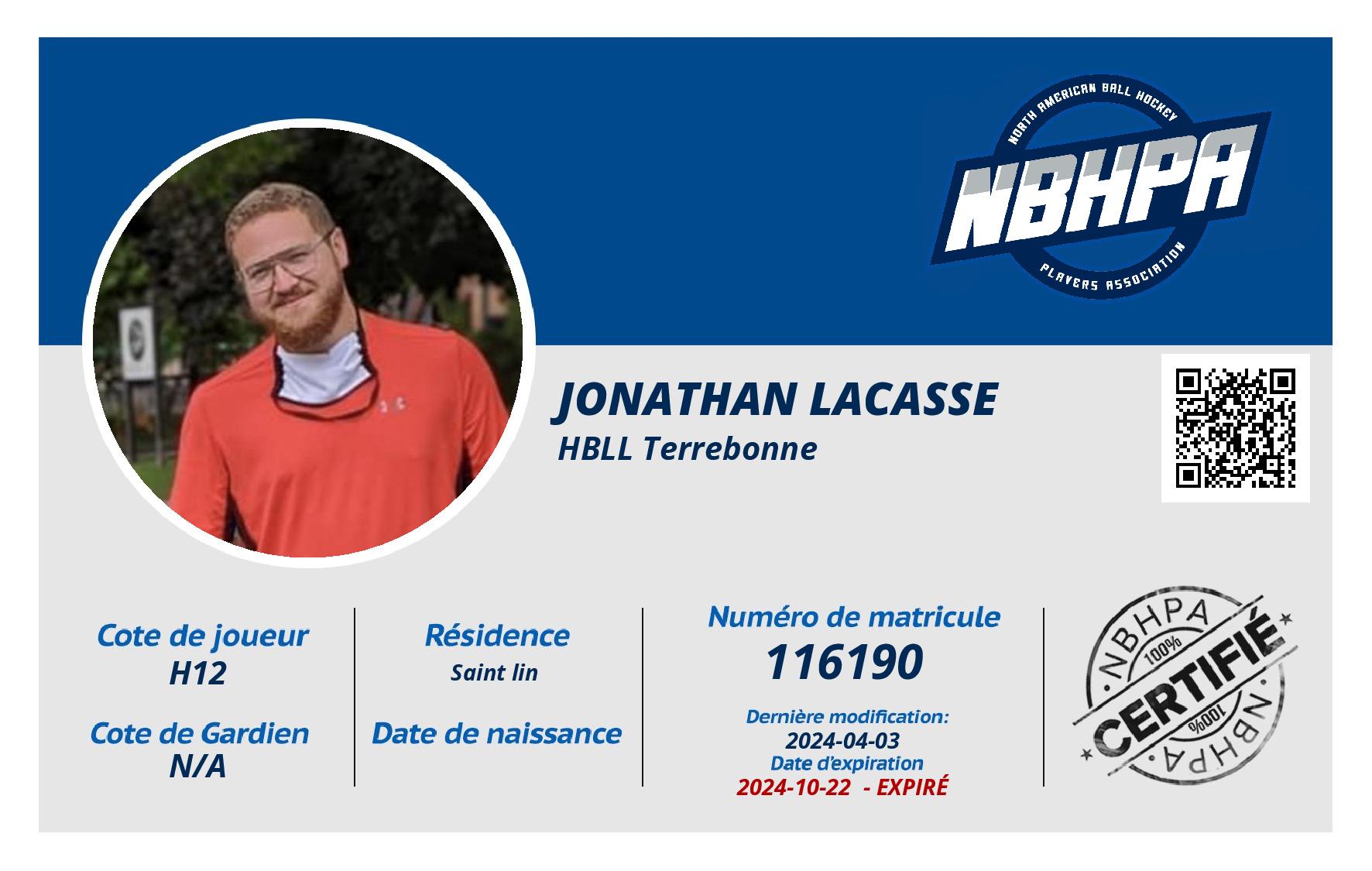 Jonathan Lacasse