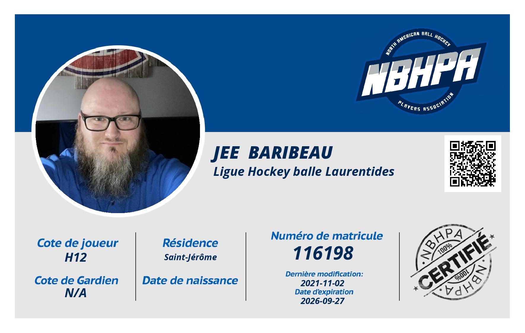 Jee  Baribeau