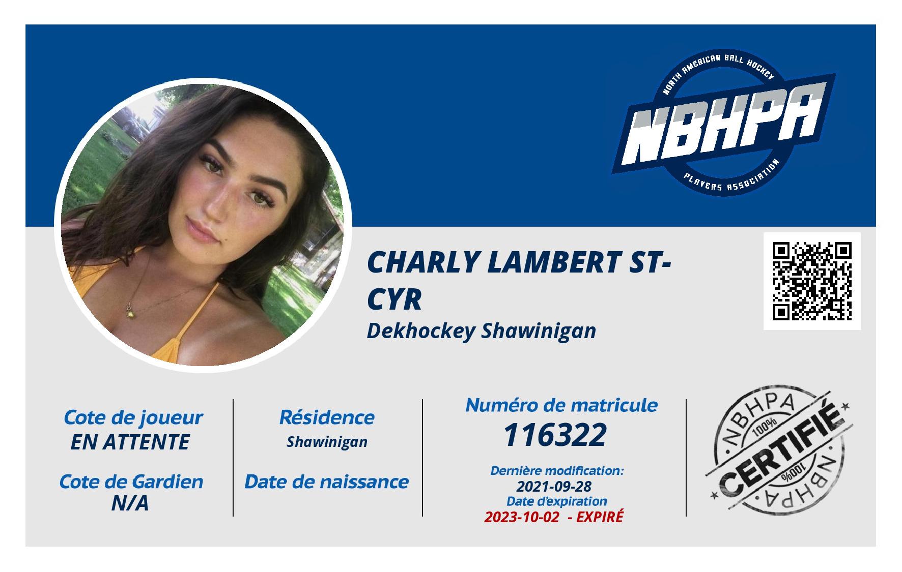 Charly Lambert St-Cyr