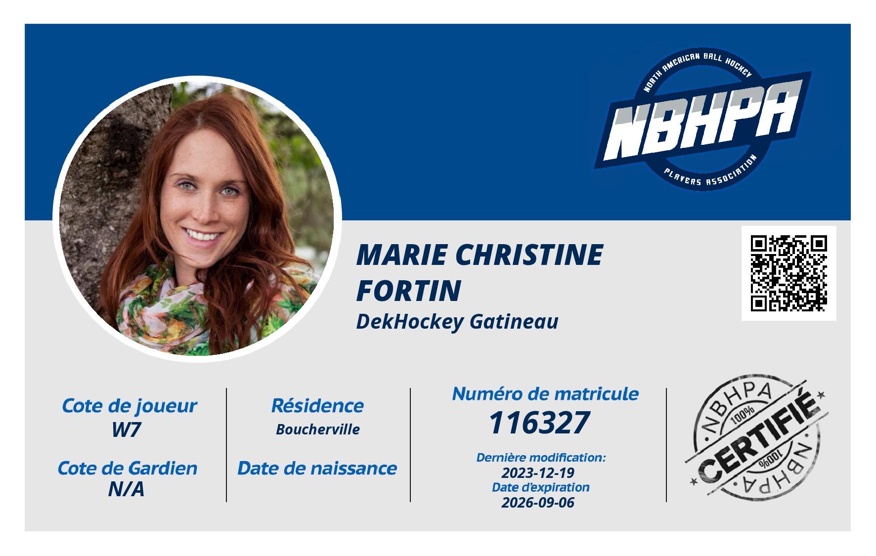 Marie Christine Fortin