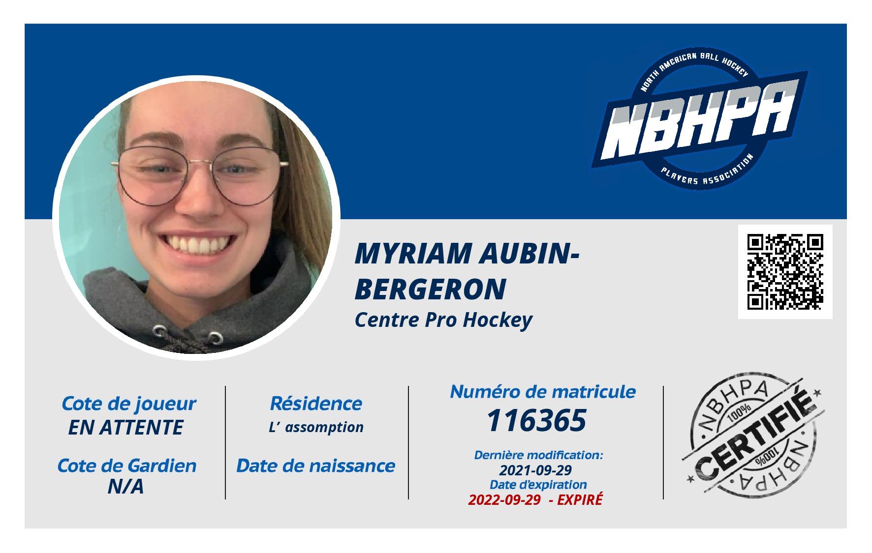 Myriam Aubin-Bergeron