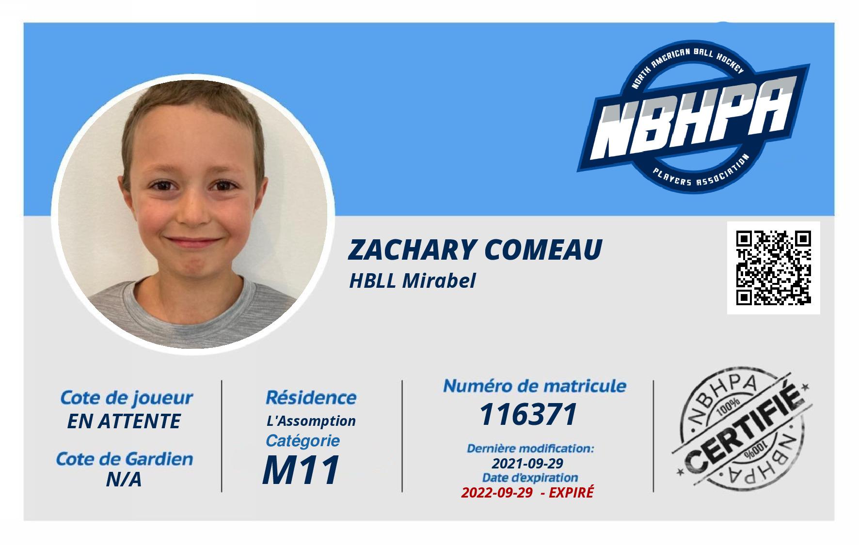 Zachary Comeau