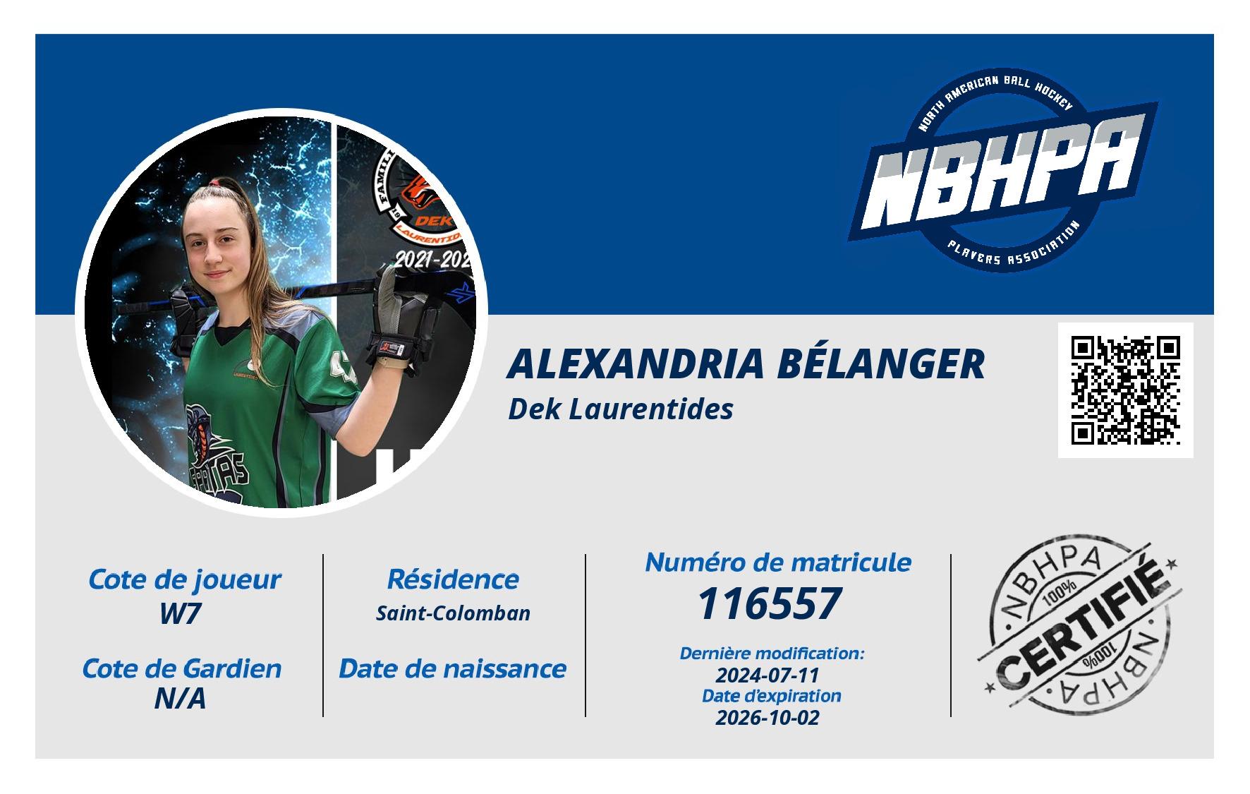 Alexandria Bélanger