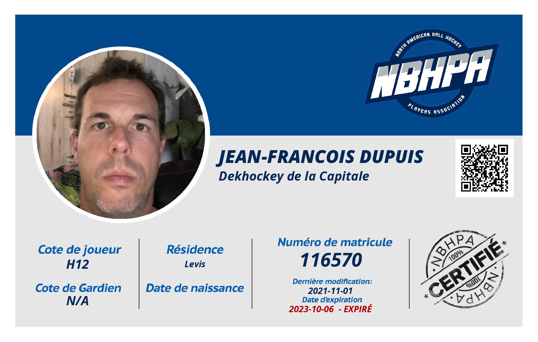 Jean-Francois Dupuis