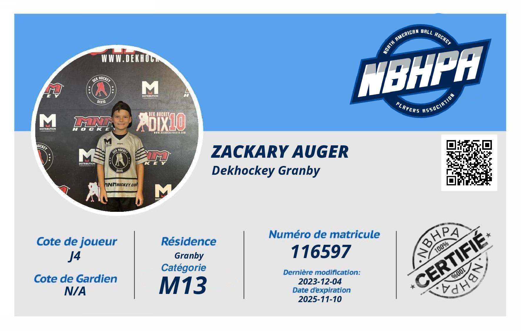 Zackary Auger