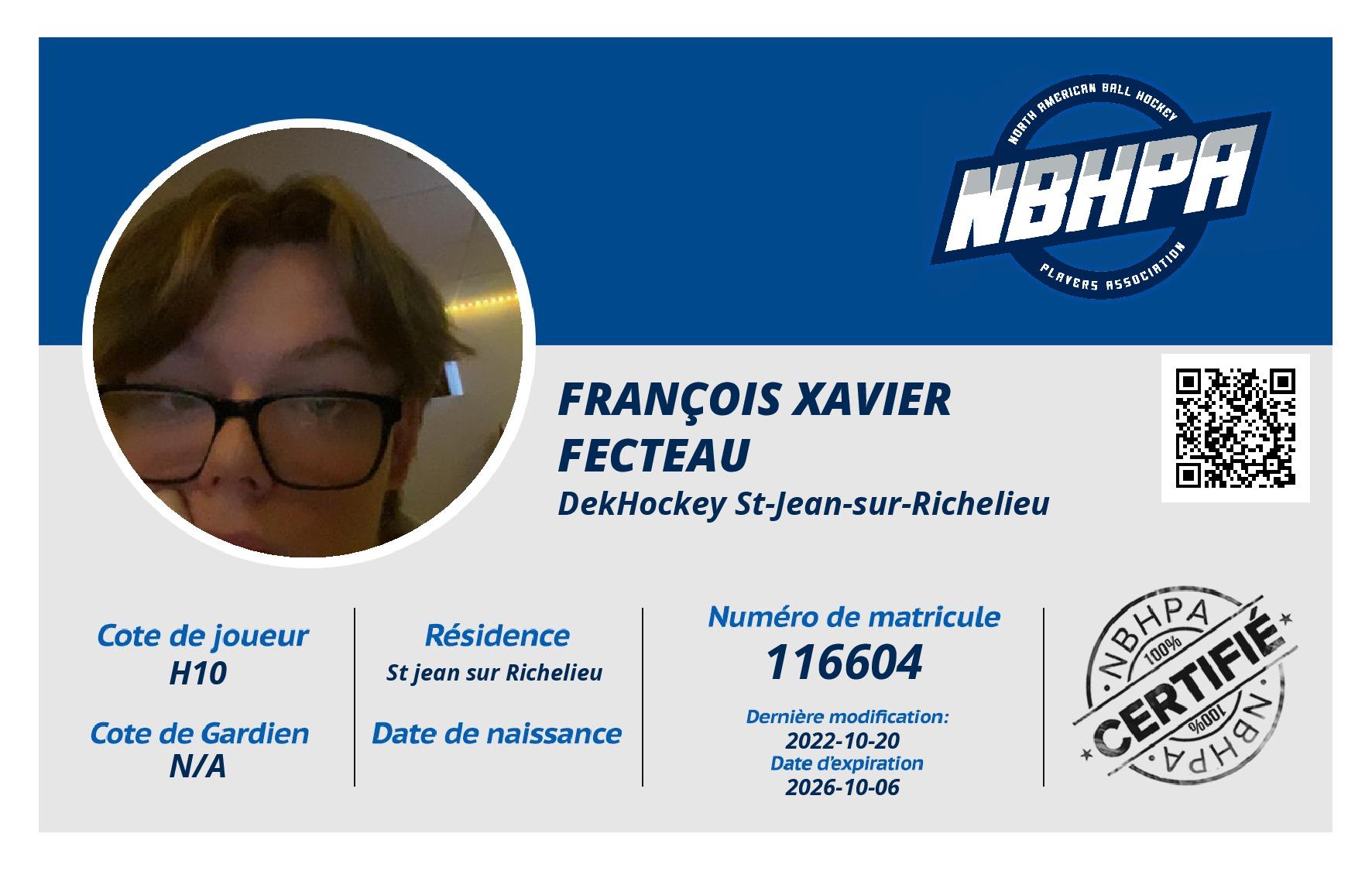 François Xavier  Fecteau 