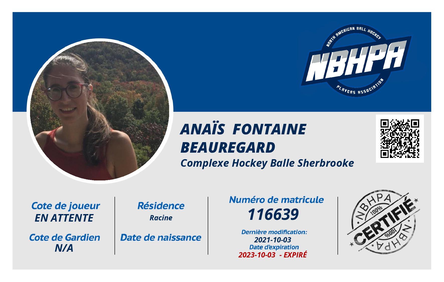 Anaïs  Fontaine Beauregard