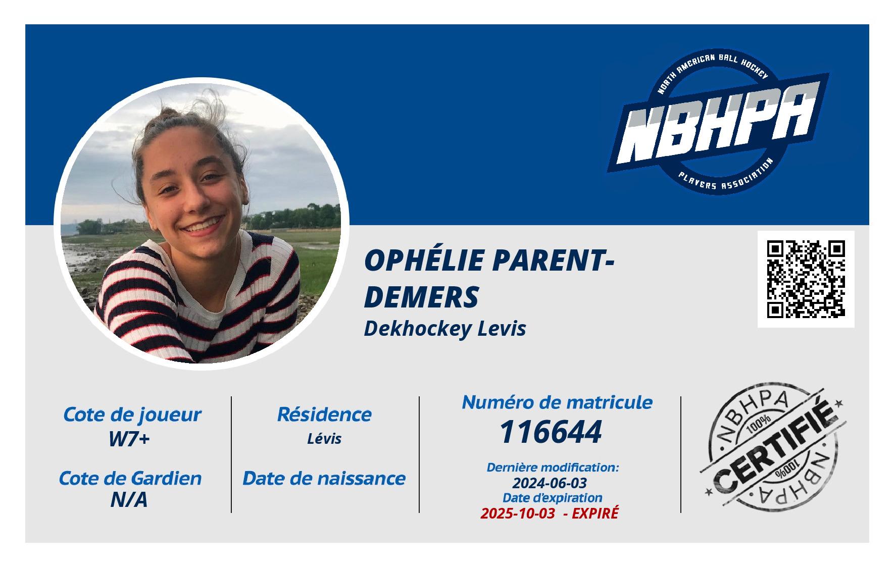 Ophélie Parent-Demers