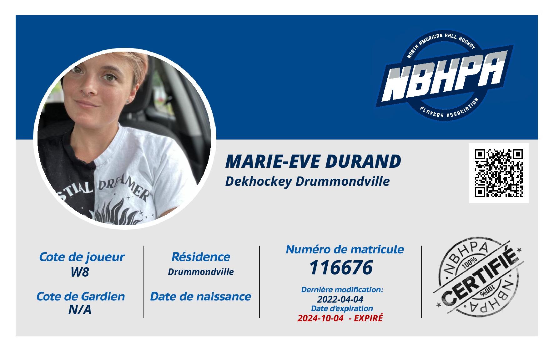 Marie-Eve Durand